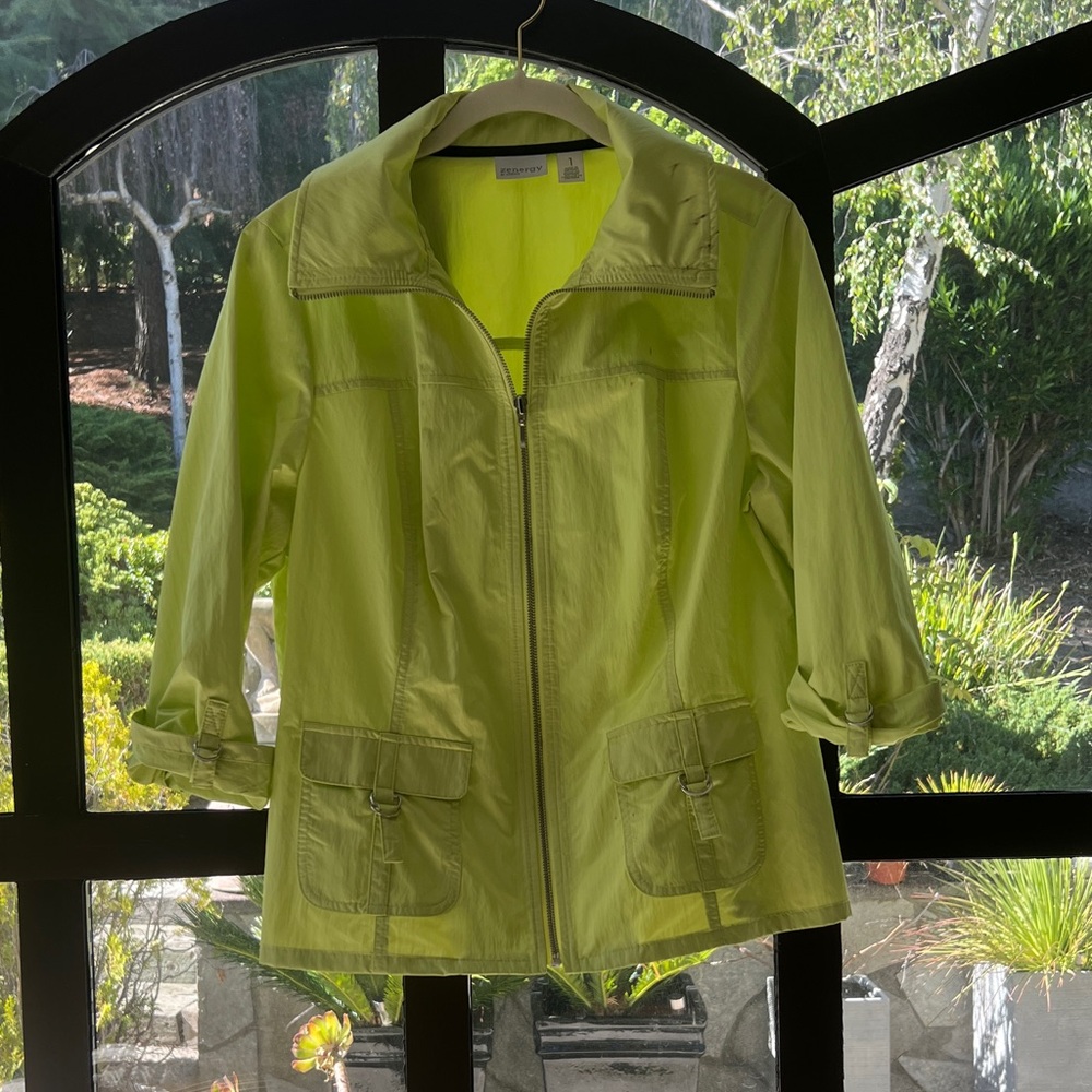 Lime Green Utility Jacket